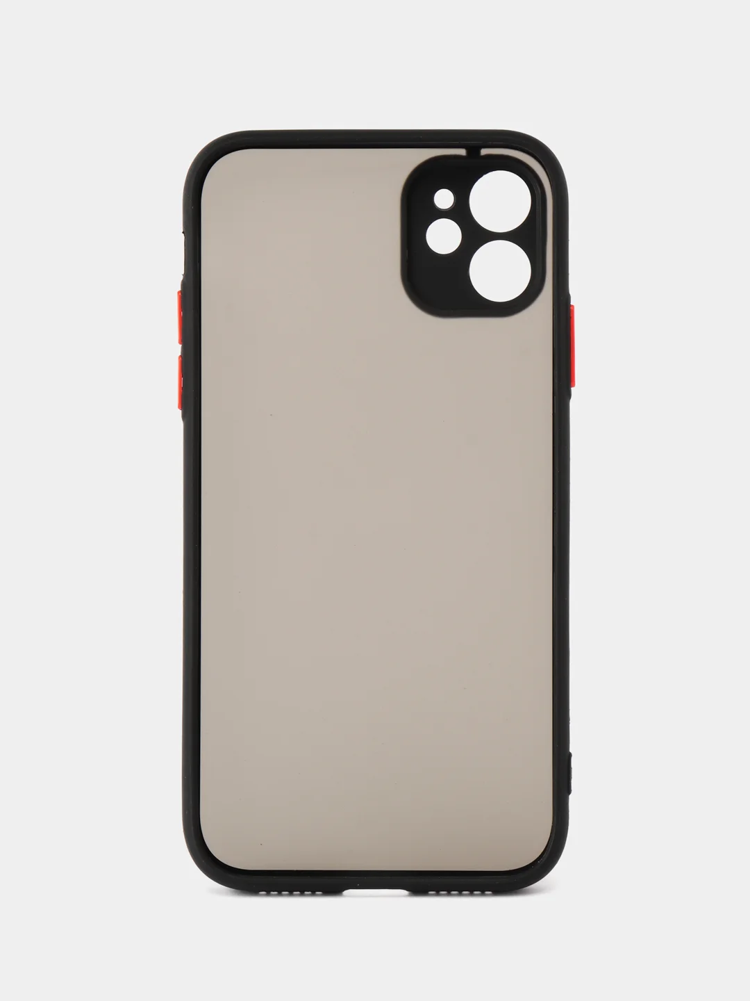 Черный apple iPhone 11 / Айфон 11 чехол матовый с цветными кнопками
