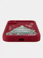 Красный чехол для iPhone 11 12 13 14 15 16 Pro Max XR Plus 7 8 XS mini с принтом новогодний айфон