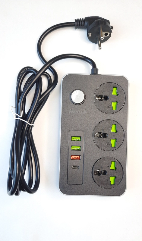 Фильтр-удлинитель с USB и Type C разъемами