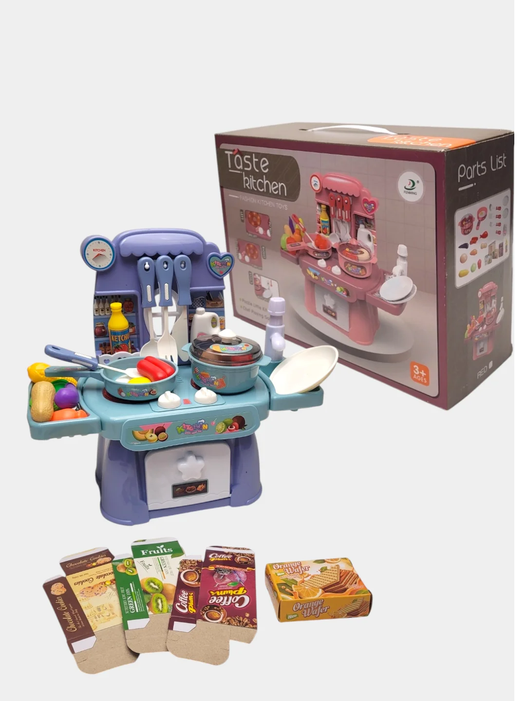 Игровая детская кухня, набор кухни, посуды 25 предметов