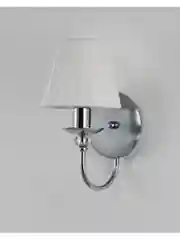 Белый светильник настенный Бра Moderli  V2610-1W Feels 1*E14*60W хром белый