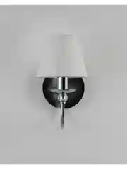Белый светильник настенный Бра Moderli  V2610-1W Feels 1*E14*60W хром белый