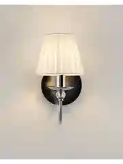 Белый светильник настенный Бра Moderli  V2610-1W Feels 1*E14*60W хром белый