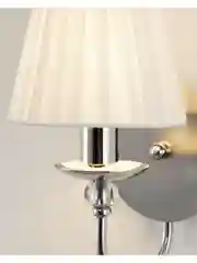 Белый светильник настенный Бра Moderli  V2610-1W Feels 1*E14*60W хром белый