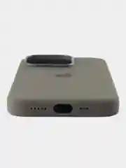 Серый силиконовый чехол/Silicone Case MagSafe для iPhone 15 Pro