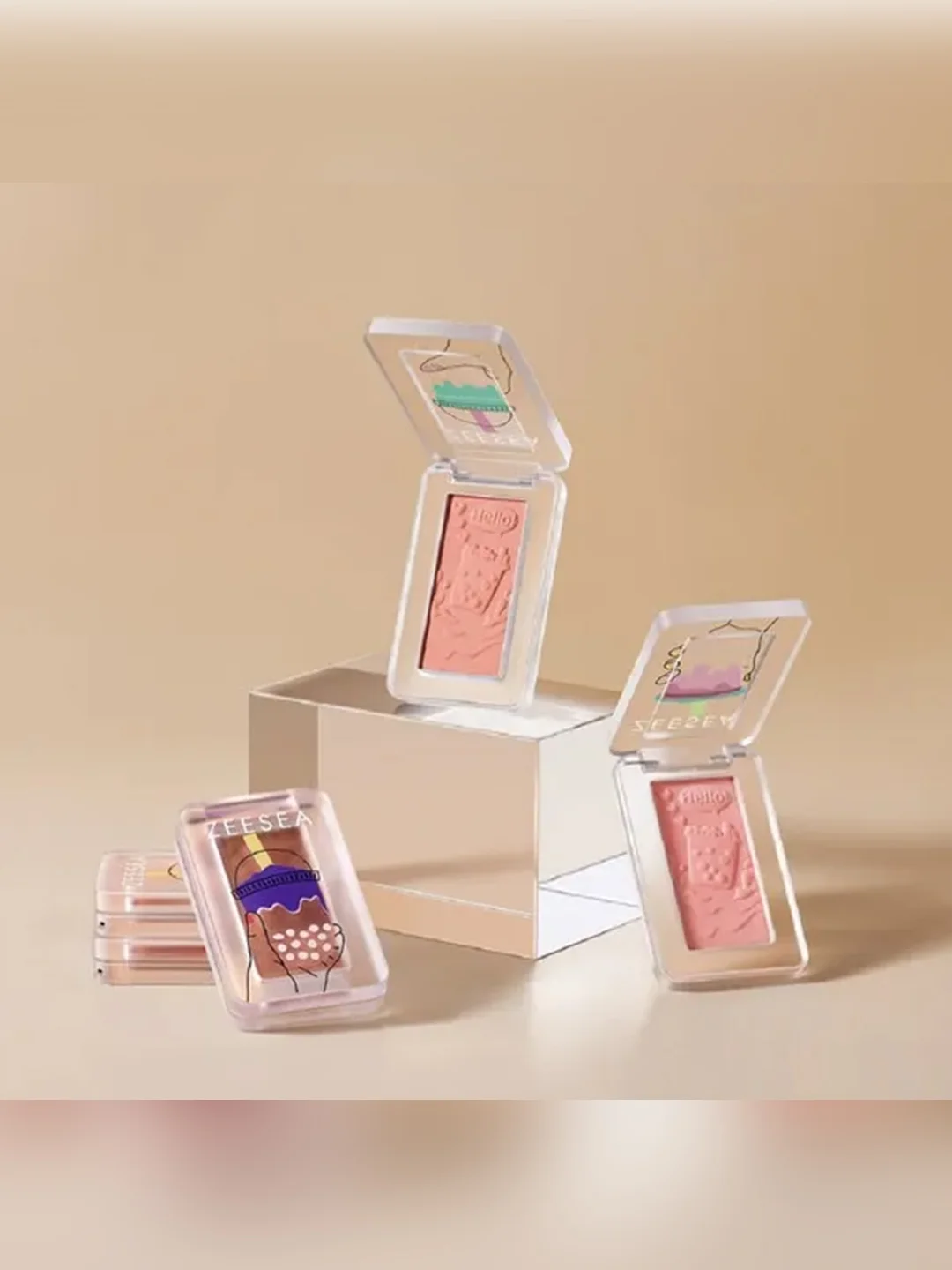 ZEESEA Румяна Dessert Collection Powder Blush тон 01, 3,5 г
