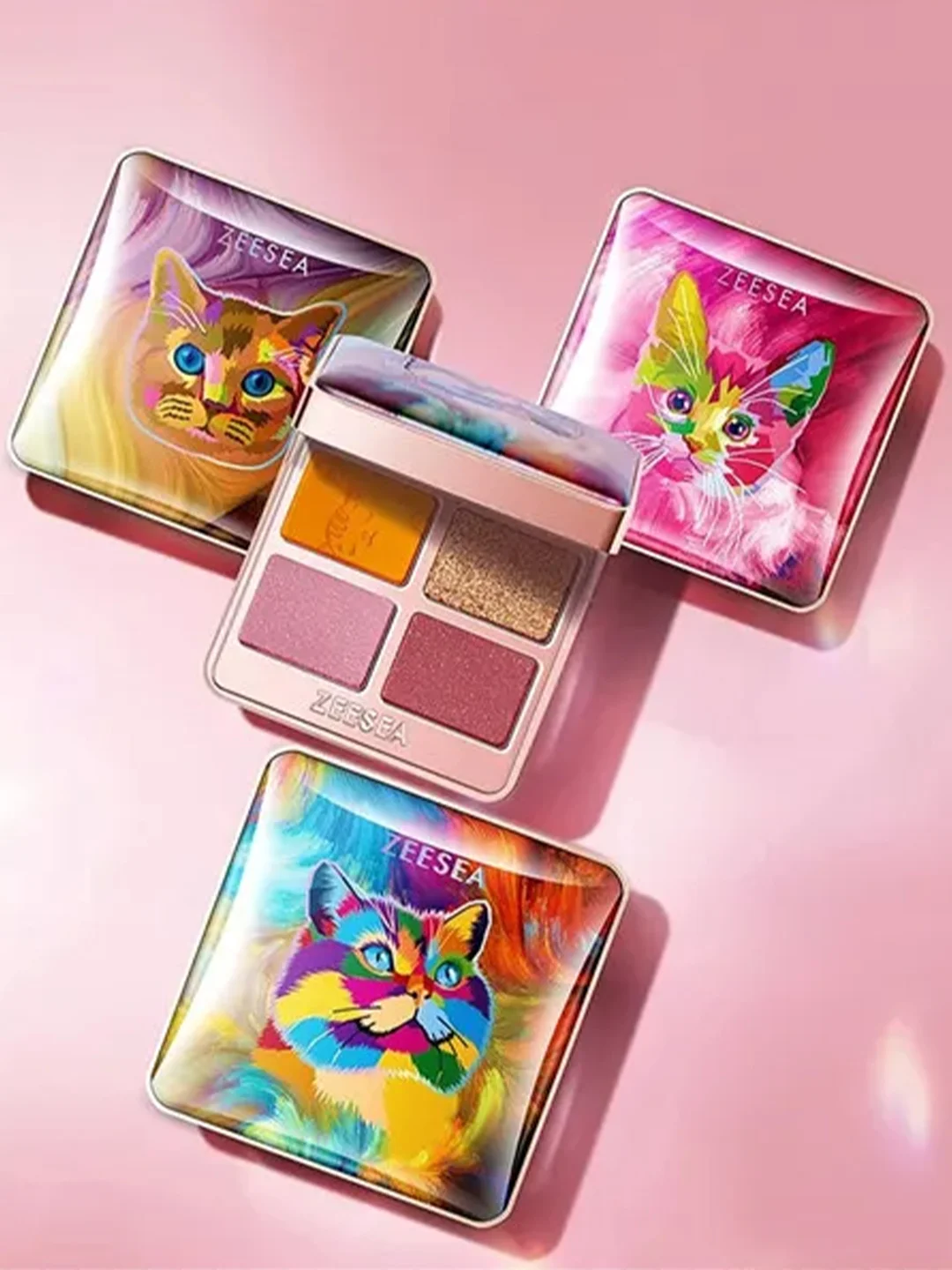 ZEESEA Тени для век Tipsy Kitty Eyeshadow Quad тон 06