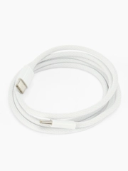 Зарядный кабель USB TYPE-C / TYPE-C для Apple iPhone 15 и Android 60W, длина 1 м, белый