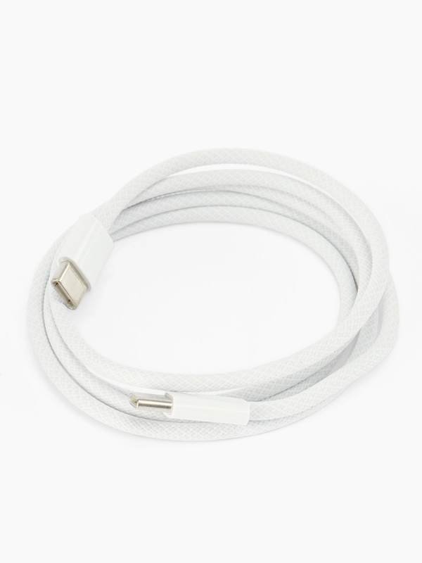 Зарядный кабель USB TYPE-C / TYPE-C для Apple iPhone 15 и Android 60W, длина 1 м, белый