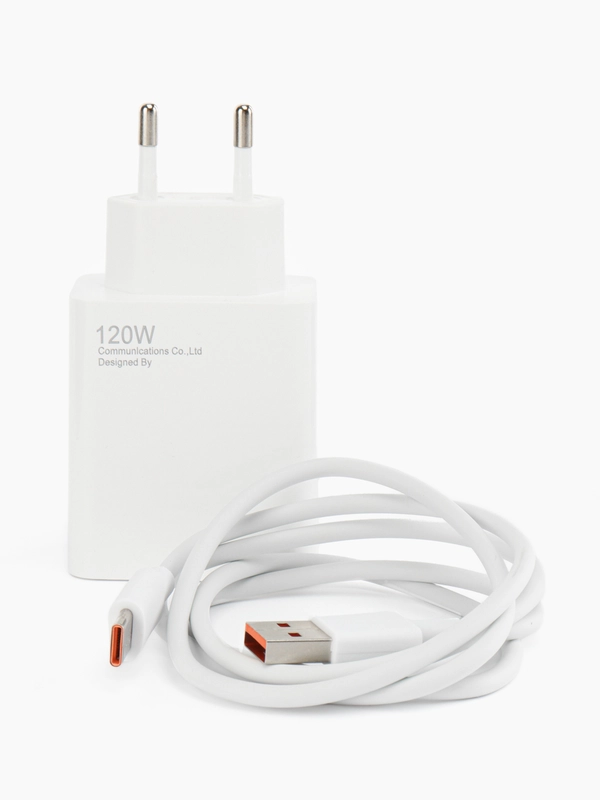 Зарядное устройство Mi USB-A, Type-C 120 W, блок питания, быстрая зарядка, 1 метр