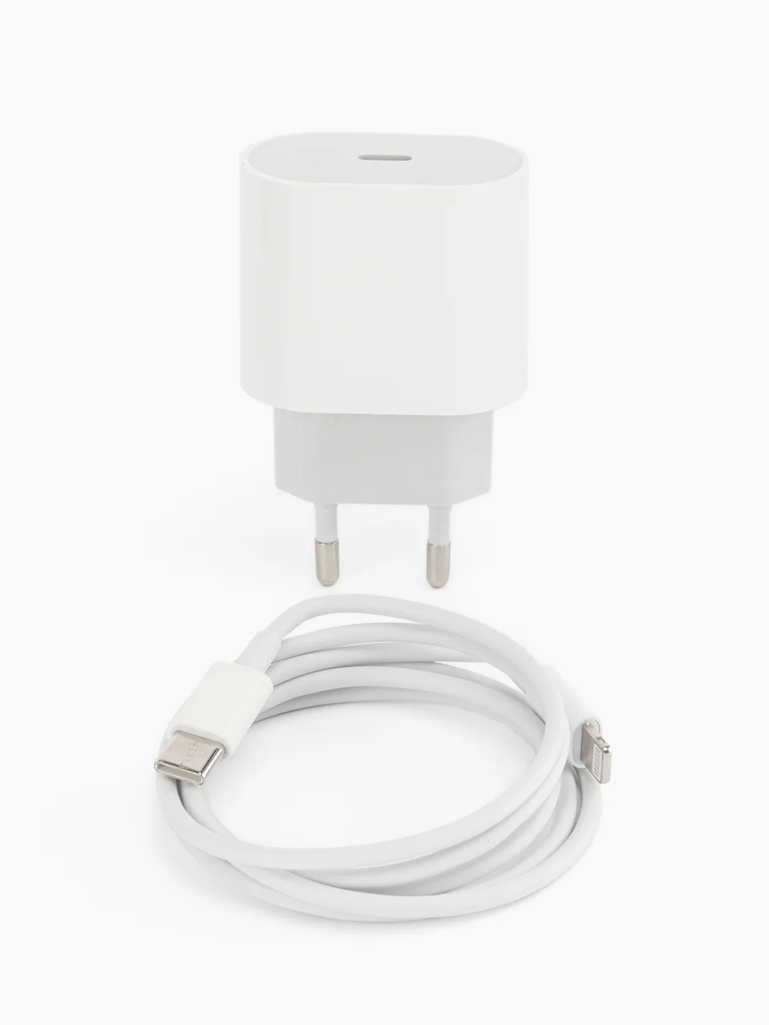 Зарядное устройство для iPhone, 20W, быстрая зарядка с кабелем Type-c - lightning