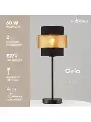 Черный лампа настольная Moderli Gela