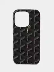 Чехол Goyard для iPhone 15 Pro Черный