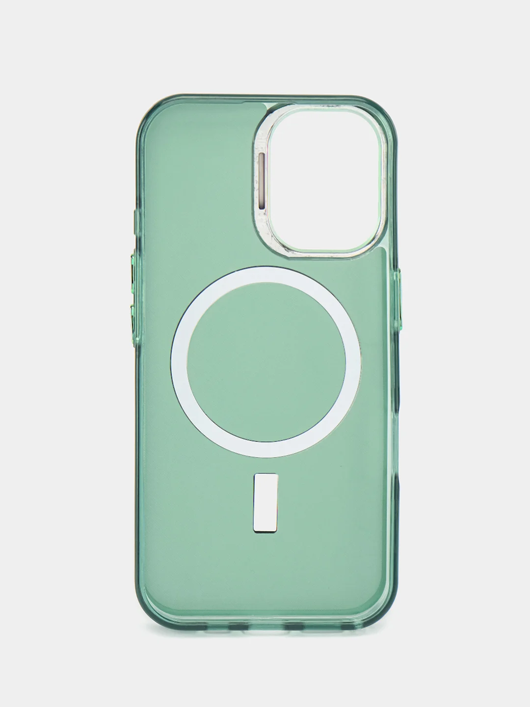 Зеленый чехол с магнитом на iPhone  16, 16 Pro, 16 Plus, 16 Pro Max
