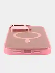 Розовый чехол с магнитом на iPhone  16, 16 Pro, 16 Plus, 16 Pro Max