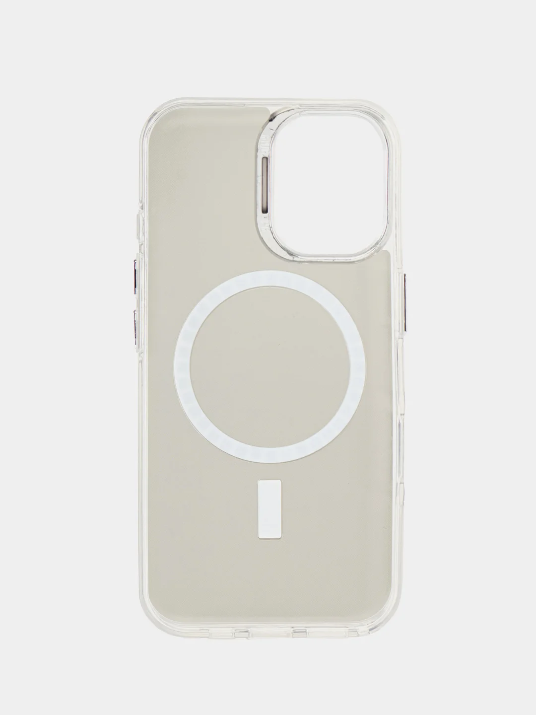 Серебряный чехол с магнитом на iPhone  16, 16 Pro, 16 Plus, 16 Pro Max