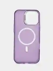 Фиолетовый чехол с магнитом на iPhone  16, 16 Pro, 16 Plus, 16 Pro Max