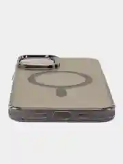 Черный чехол с магнитом на iPhone  16, 16 Pro, 16 Plus, 16 Pro Max