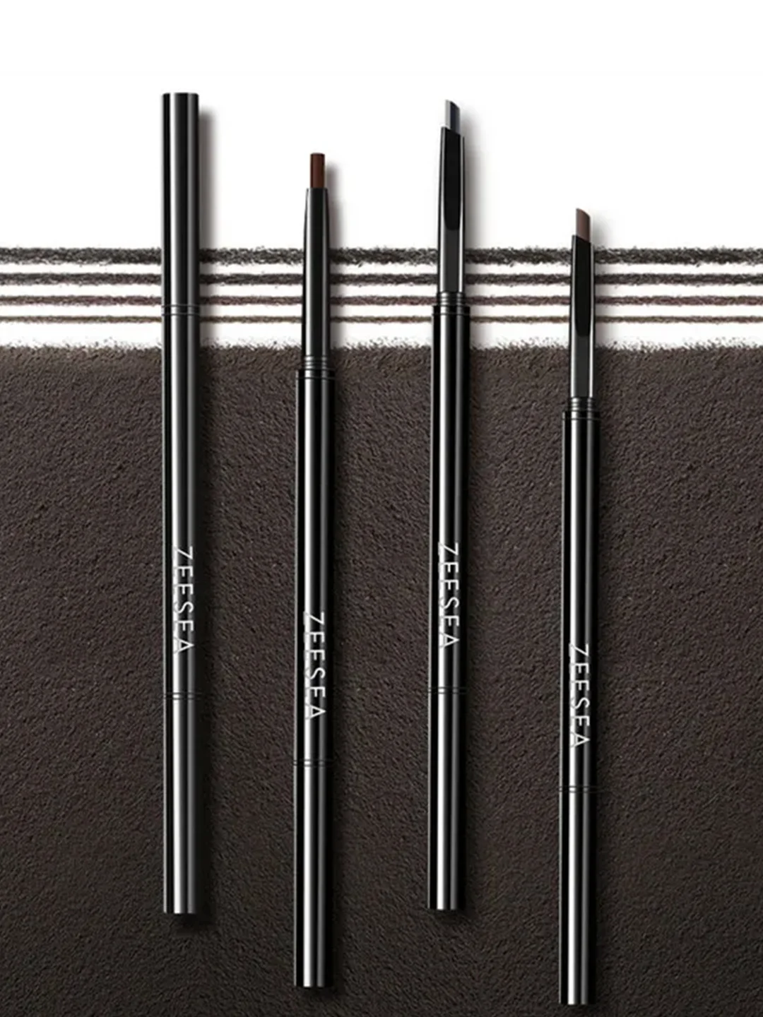 ZEESEA Карандаш для бровей треугольный Eyebrow pencil тон coffee / кофейный