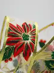 Красный лента декоративная новогодняя с проволочным краем, 5 см * 2.7 м