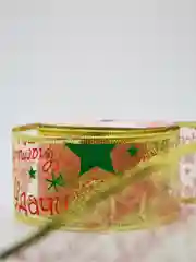 Золотой лента декоративная новогодняя с проволочным краем, 5 см * 2.7 м