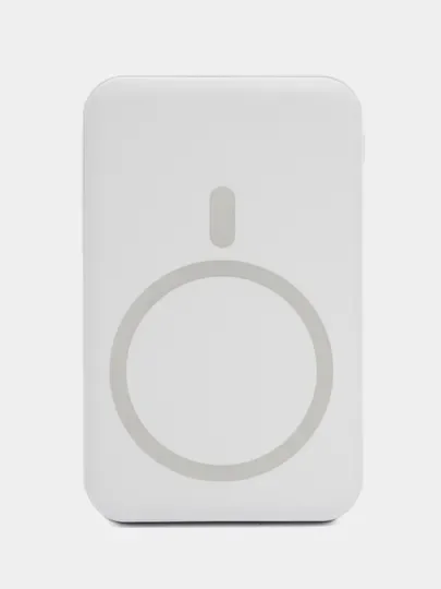 Белый power Bank Магнитная Беспроводная зарядка Magsafe 10000 mAh