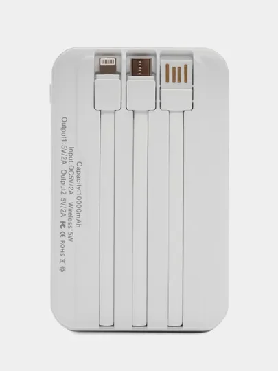 Белый power Bank Магнитная Беспроводная зарядка Magsafe 10000 mAh