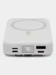 Белый power Bank Магнитная Беспроводная зарядка Magsafe 10000 mAh
