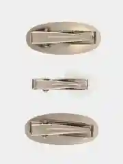 Серебряный заколки СЕРЕБРЯНЫЕ, С ЖЕМЧУЖИНОЙ, МЕТАЛЛИЧЕСКИЕ, НАБОР ИЗ ТРЕХ ШТУК