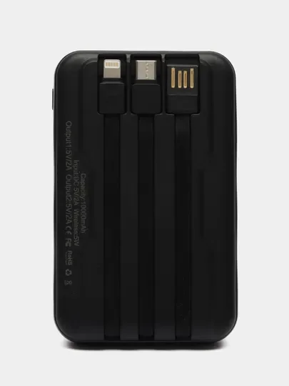 Черный power Bank Магнитная Беспроводная зарядка Magsafe 10000 mAh