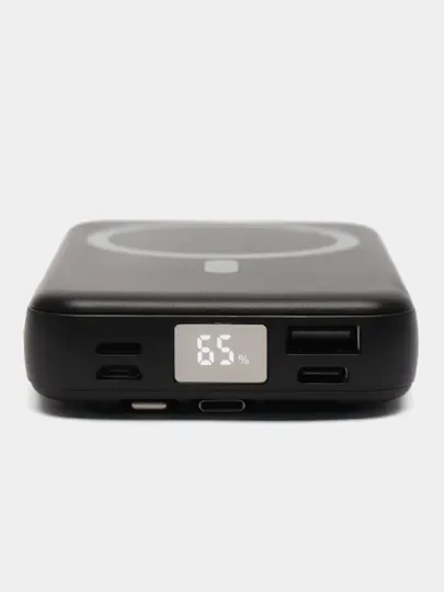 Черный power Bank Магнитная Беспроводная зарядка Magsafe 10000 mAh