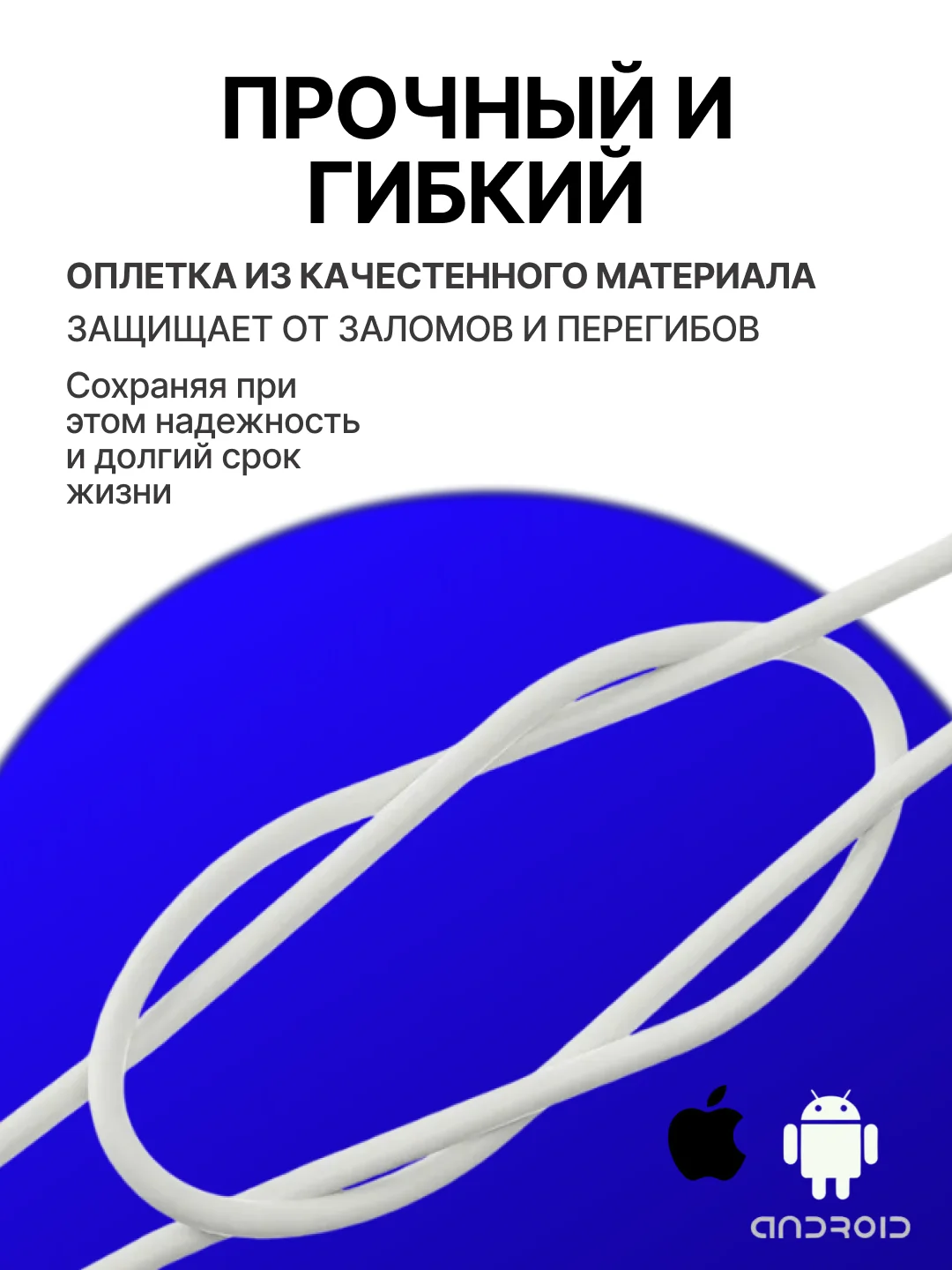 Кабель Type C - Type C, быстрая зарядка, 60W, Iphone, зарядный шнур, Android