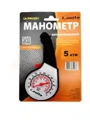 МАНОМЕТР АВТОМОБИЛЬНЫЙ 5 АТМ., КОРПУС ПЛАСТИК LAVITA