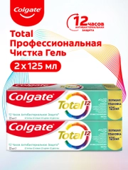 Зубная паста Colgate Total 12 Профессиональная, чистка, гель, 125 мл, 2 шт
