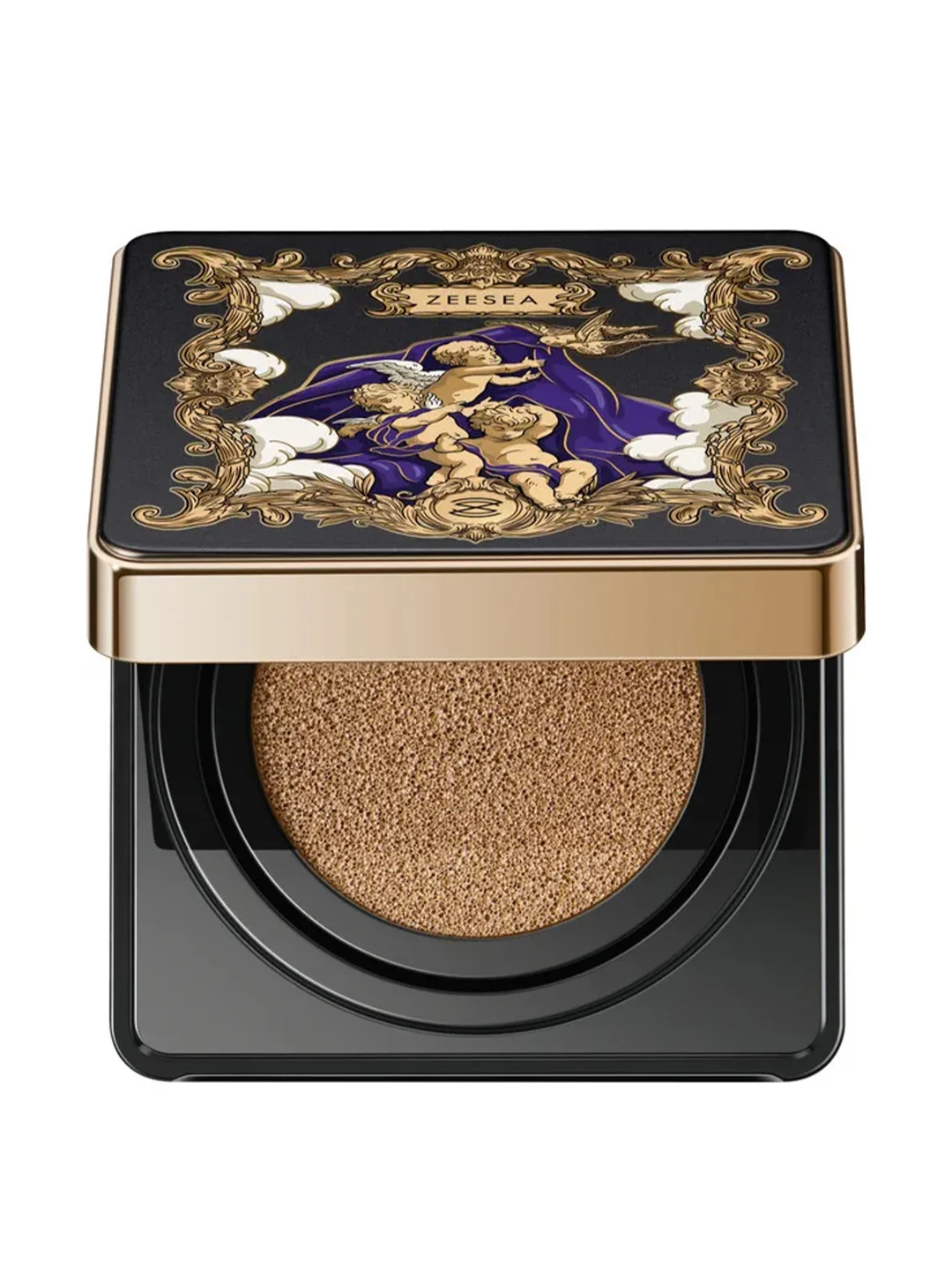 ZEESEA Тональная основа кушон Angel light mist cushion BB cream 02 Natural + сменный блок
