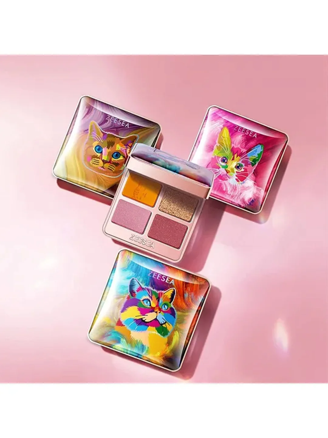 ZEESEA Тени для век Tipsy Kitty Eyeshadow Quad тон 02