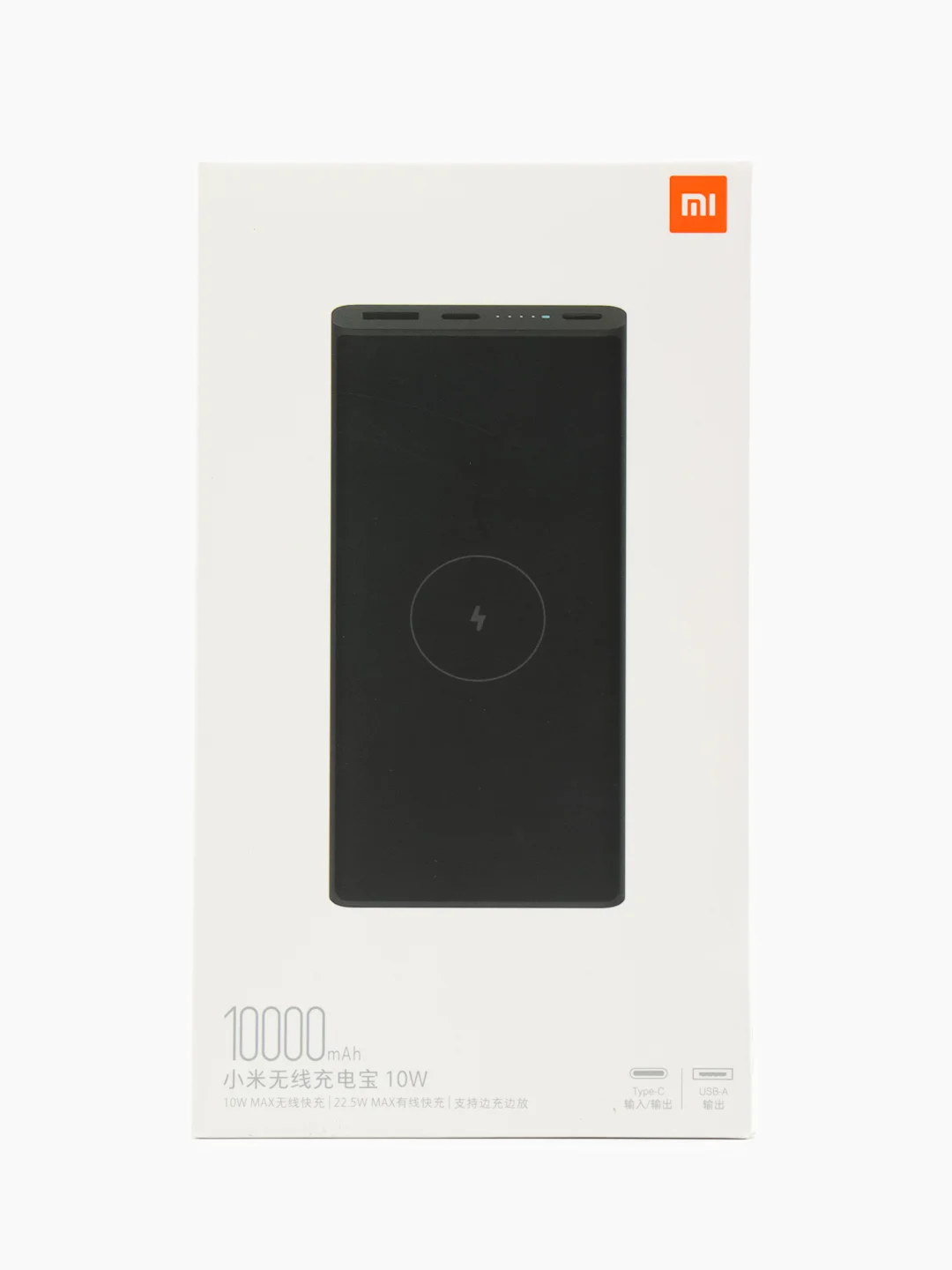 Черный wireless Power Bank 10000mAh