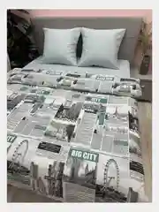 Постельное белье 1,5 сп / 2 спальное / евро / семейный Бязь ivSubelIa "Big-city", 70x70