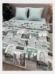 Постельное белье 1,5 сп / 2 спальное / евро / семейный Бязь ivSubelIa "Big-city", 70x70