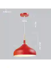 Красный подвесной светильник Moderli Eline1210