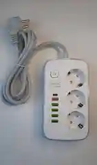 Белый сетевой фильтр с USB разъемами, удлинитель с USB портами Удлинитель Розетки