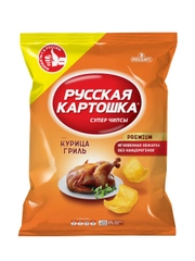 Чипсы Русская картошка 200г со вкусом курицы гриль