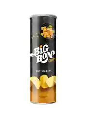 Картофельные чипсы «Сыр Чеддер». BIGBON, тубус. Масса нетто 130 г