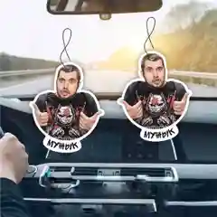 Синий меланж ароматизатор воздуха в машину с рисунками