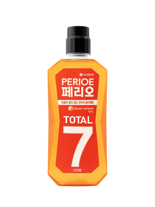 Ополаскиватель для полости рта PERIOE TOTAL 7 FRESH от кариеса, цитрусовая мята 760 мл