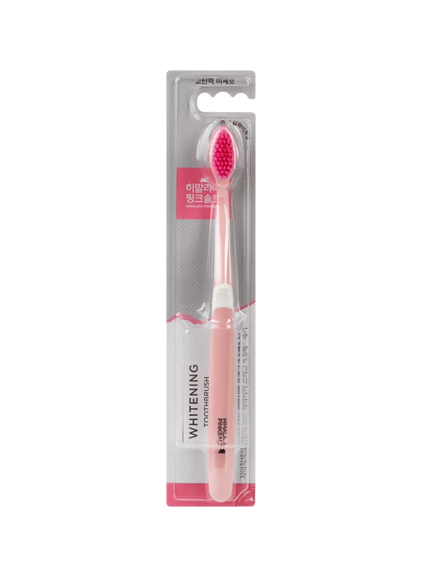Зубная щетка PERIOE PINK SALT WHITENING отбеливающая с гималайской солью, 1 шт