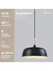 Черный подвесной светильник Moderli Augustina