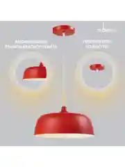 Красный подвесной светильник Moderli Augustina