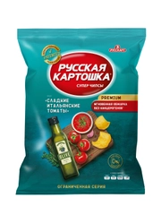 Чипсы Русская картошка 140г со вкусом Сладкие итальянские томаты