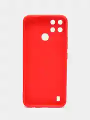 Красный чехол Realme C21Y / C25Y силиконовый с защитой камеры( Реалми С21У С25У )